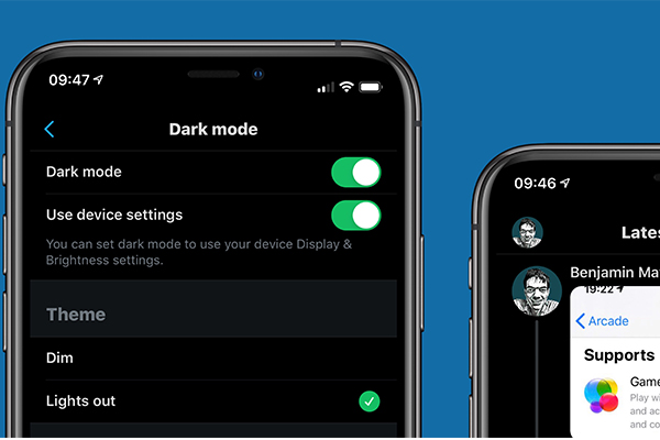 iOS 13 Dark Mode